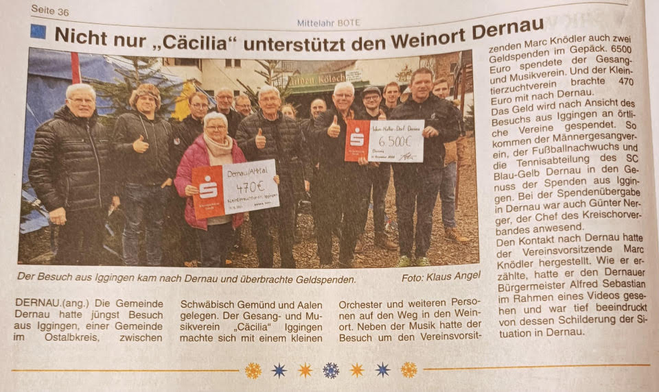 2021 12 Spendenübergabe Mittelahr Bote 21.12.2021 web