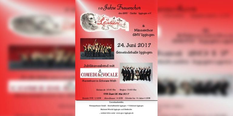 10 Jahre Frauenchor Plakat slider