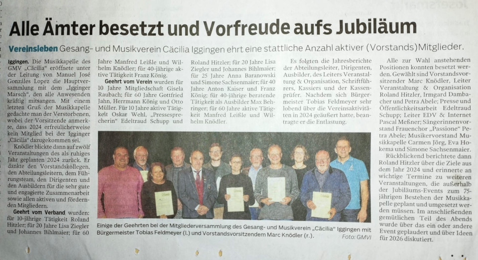 Artikel aus der Gmünder Tagespost vom 11.03.2025