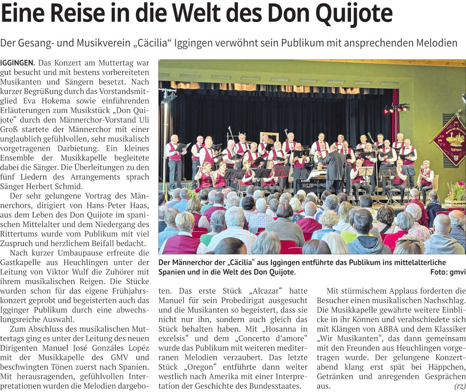 Artikel aus der Remszeitung vom 03.06.2024