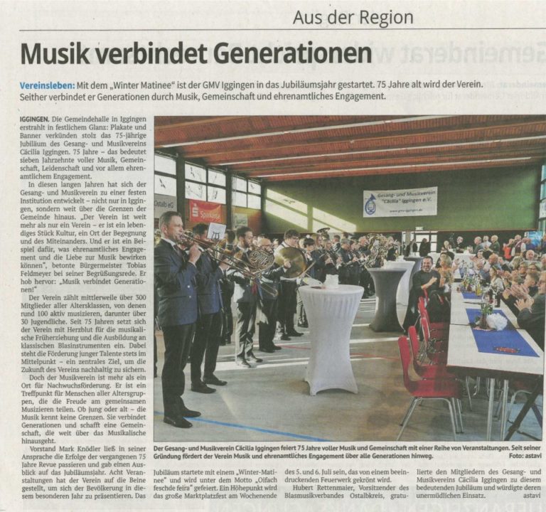 Artikel aus der Remszeitung vom 28.01.2025