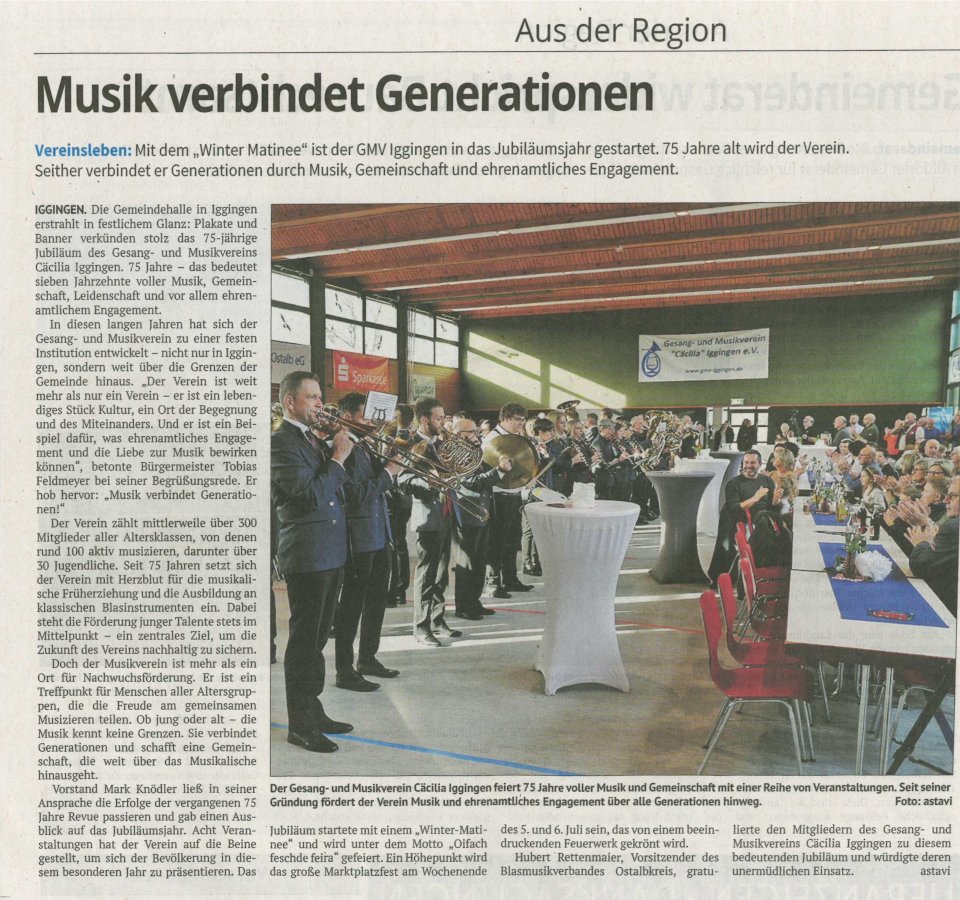 Artikel aus der Remszeitung vom 28.01.2025