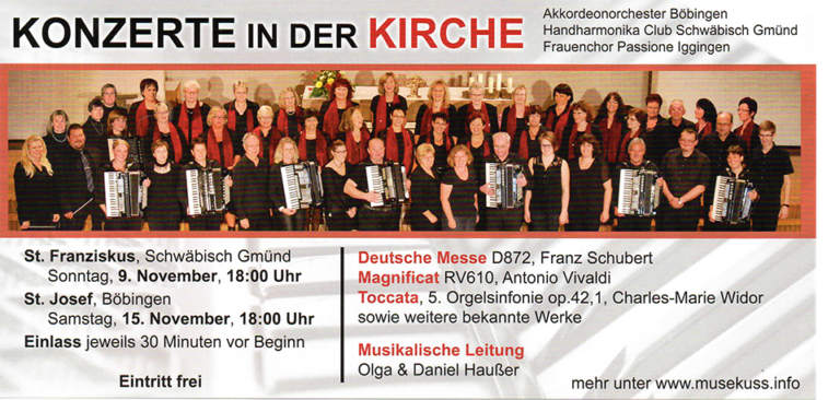 Konzert Flyer HHC AOB und Passione
