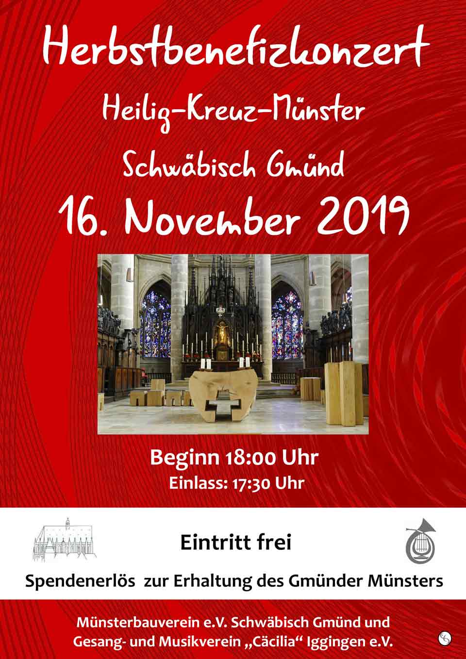 Benefizkonzert des GMV Iggingen im Schwäbisch Gmünder Heilig Kreuz Münster