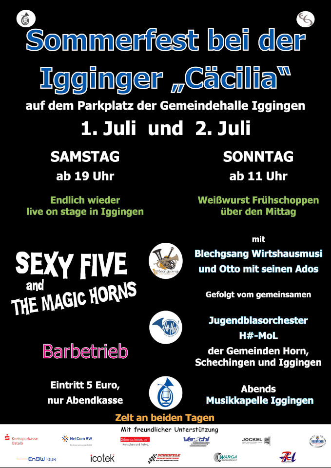 2023 07 Plakat Sommerfest Gemeindehallen Parkplatz 2023 web