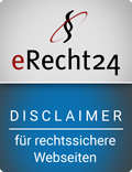 eRecht24-Siegel „Haftungsausschluss“
