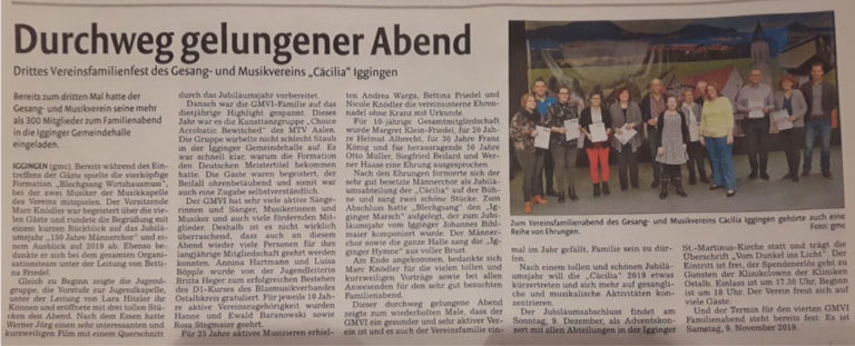Artikel aus der Remszeitung vom 08.12.2018